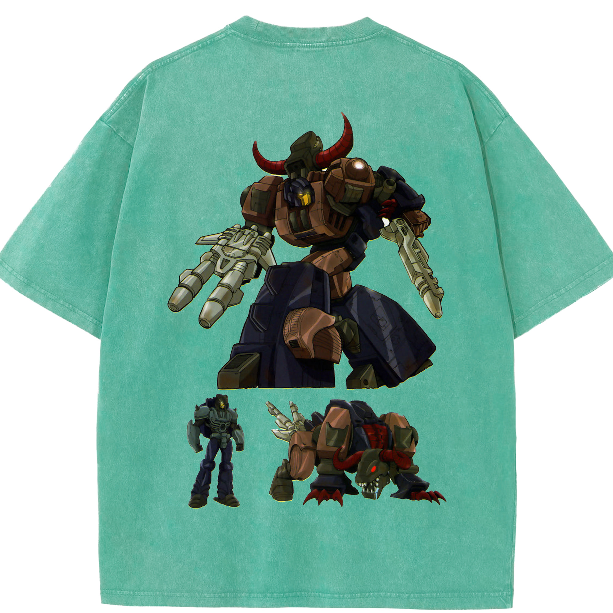 （画像用）  綿100% ヴィンテージ風 半袖Tシャツ（背面プリント）